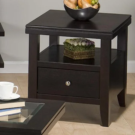 End Table w/ Drawer & Shelf